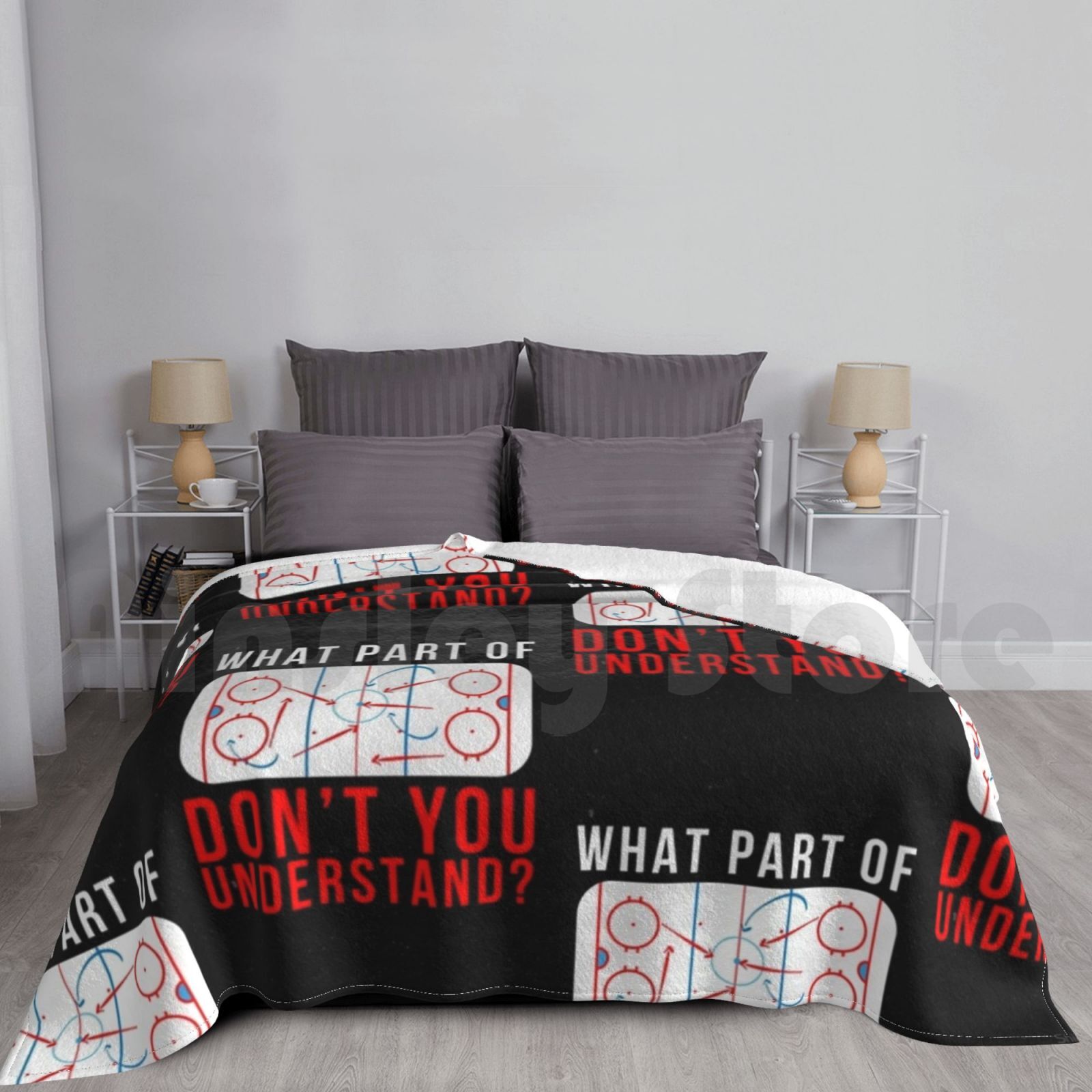 Field Hockey Stick - Ice Hockey Player Gift Idea Blanket