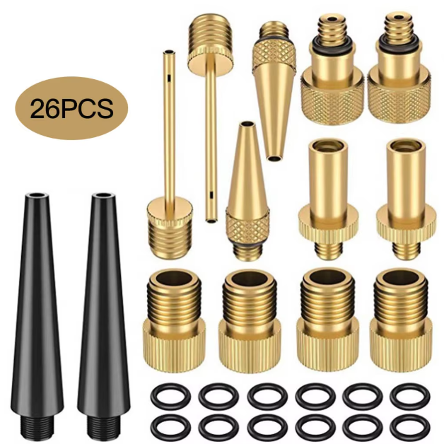 21/26PCS Bike Tire Inflator Ki - Basketball Pump Needle 评论和价格