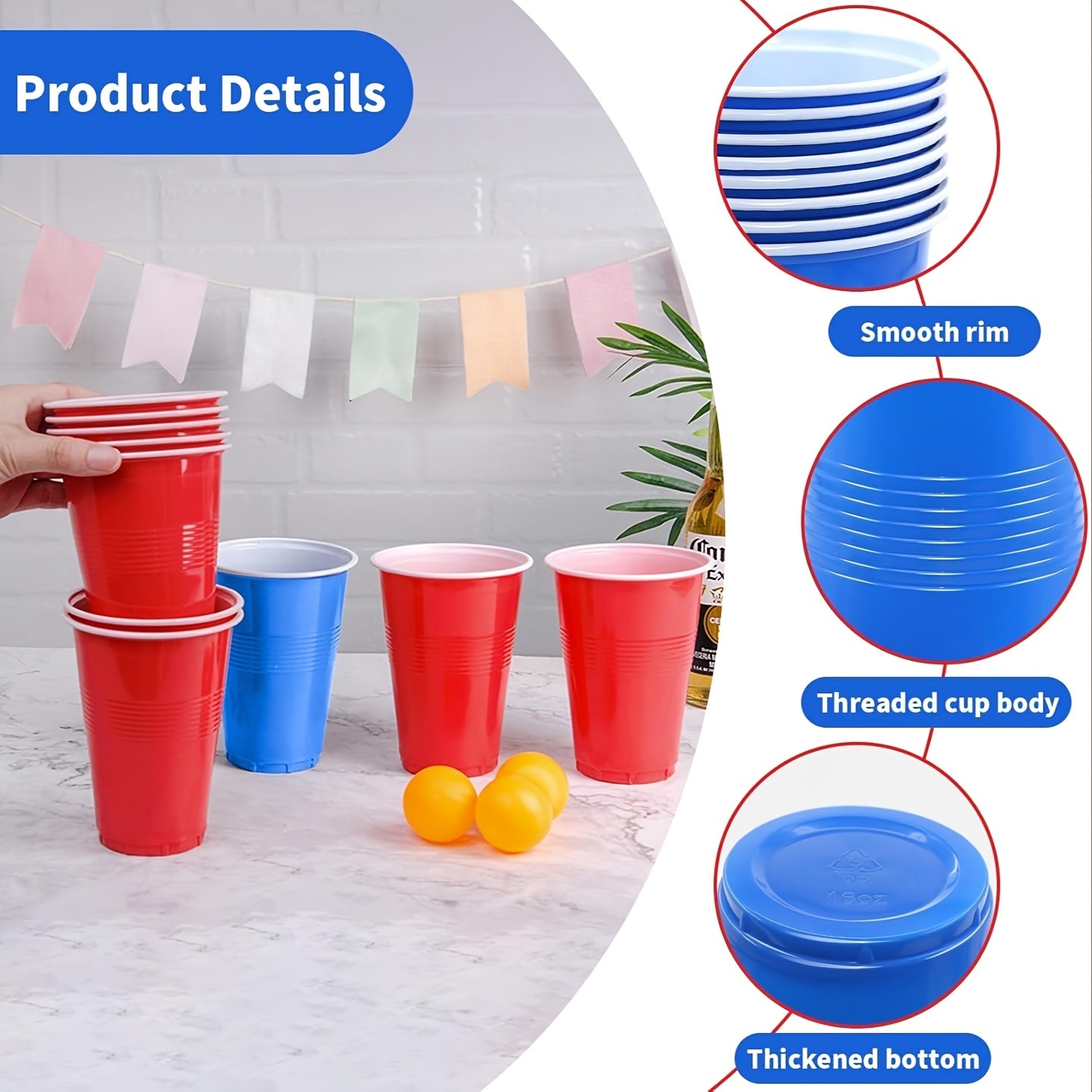 Beer Pong Game Set & Party Cup - Ping Pong Ball Set 评论和价格