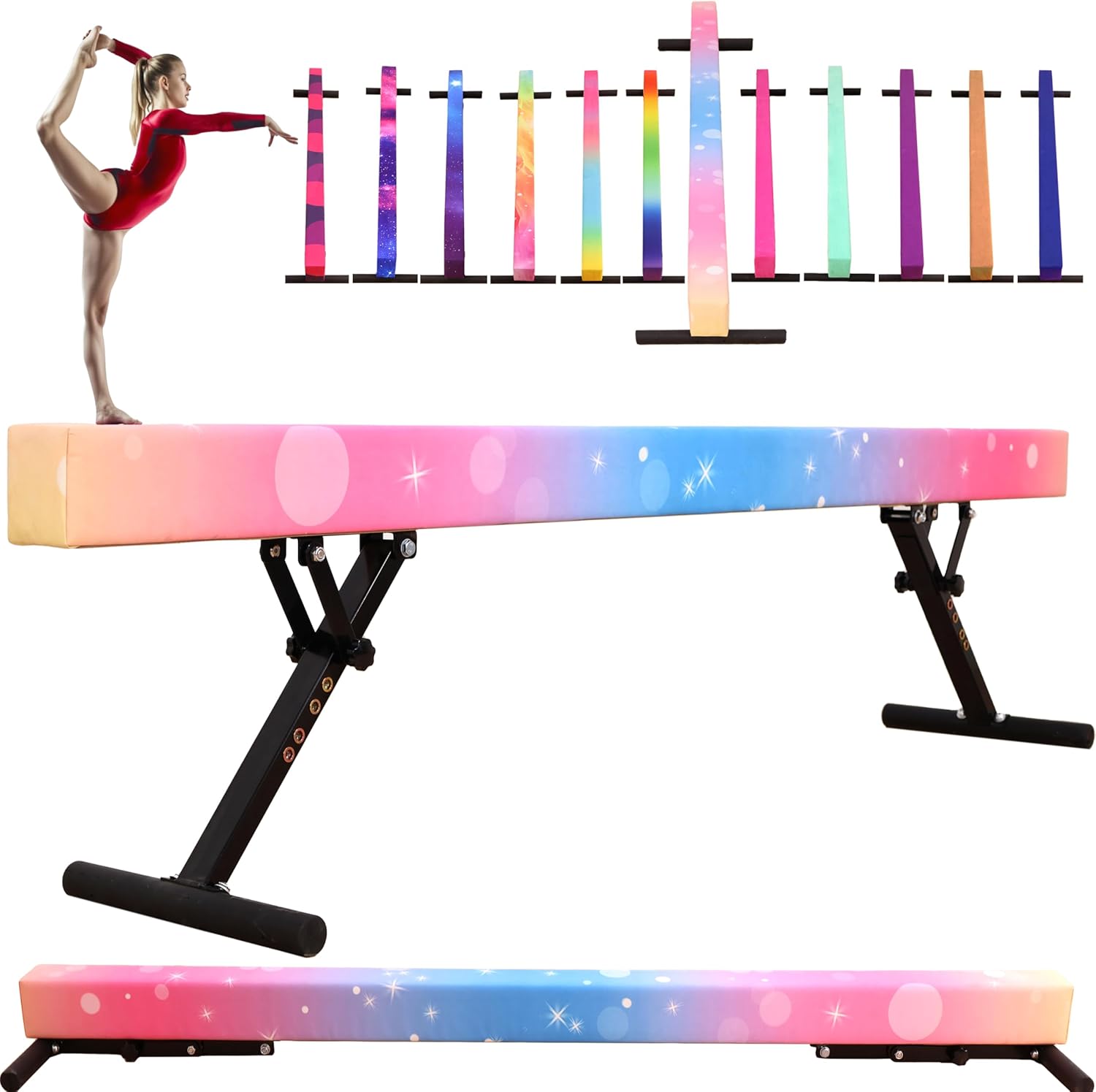 8 Ft Gymnastic Slant Board Adj - Gymnastics Beam Floor 评论和价格