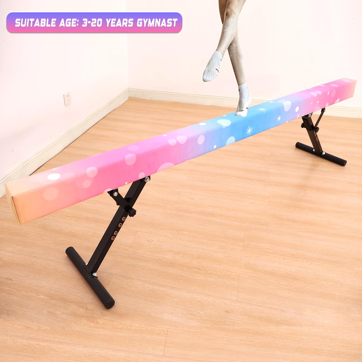 8 Ft Gymnastic Slant Board Adj - Gymnastics Beam Floor 评论和价格