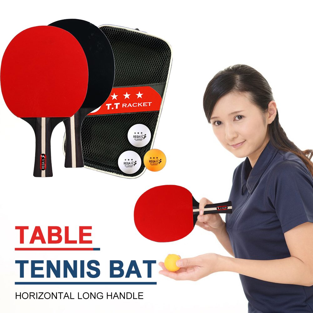 Table Tennis Paddles 2 Rackets - Ping Pong Ball Set 评论和价格