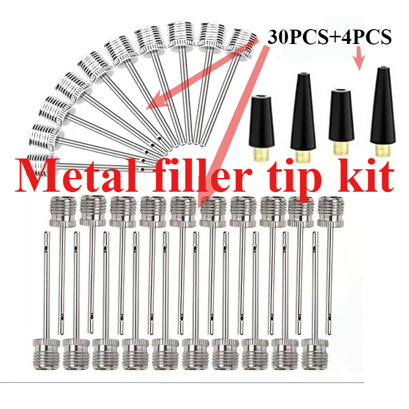 Metal Air Nozzle Set for Baske - Basketball Pump Needle 评论和价格