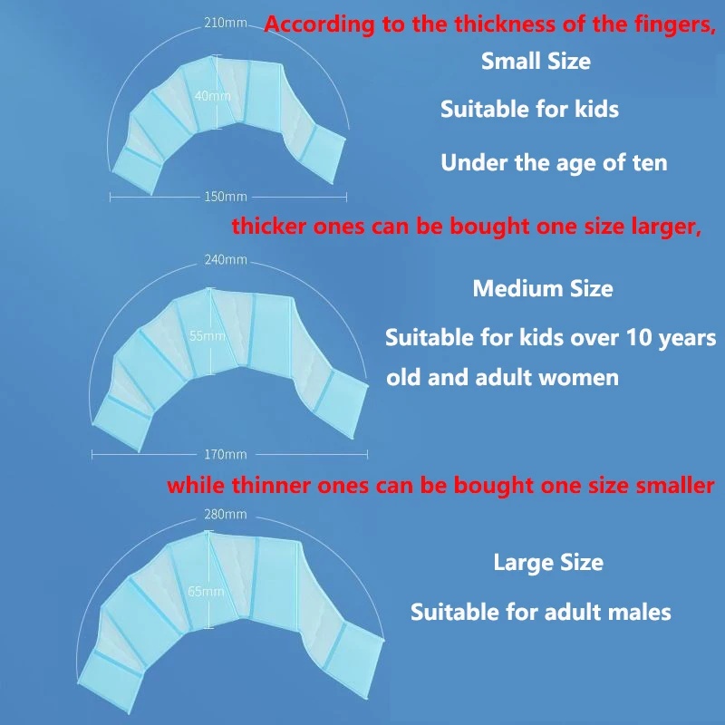1-3pairs Silicone Swimming Han - Sports Equipment 8 Year Old 评论和价格