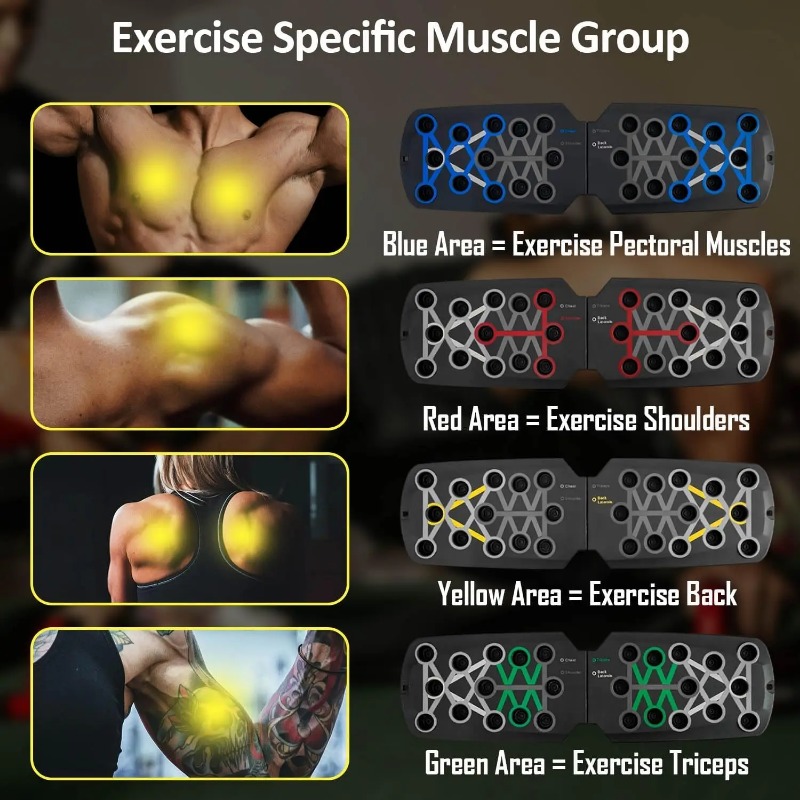 Foldable Push Up Board with Re - Sports Equipment Names 评论和价格